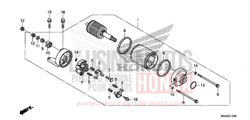 STARTING MOTOR NC750XDH de 2017